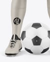 Kids V-Neck Sports full Kit Mockup - Front View