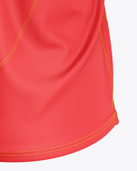 Soccer Jersey Mockup - Back Half Side View