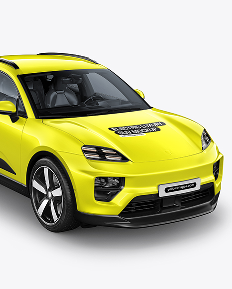 Electric Luxury SUV Mockup - Half Side View