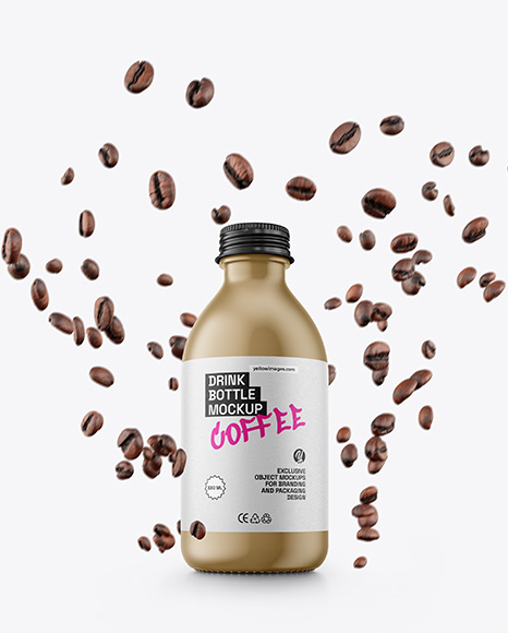 Matte Drink Bottle Mockup - Bottle mockup