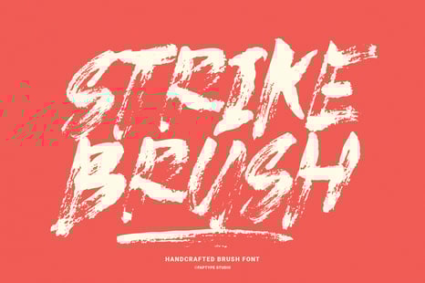Strike Brush | Authentic Dry Brush Typeface - Fonts