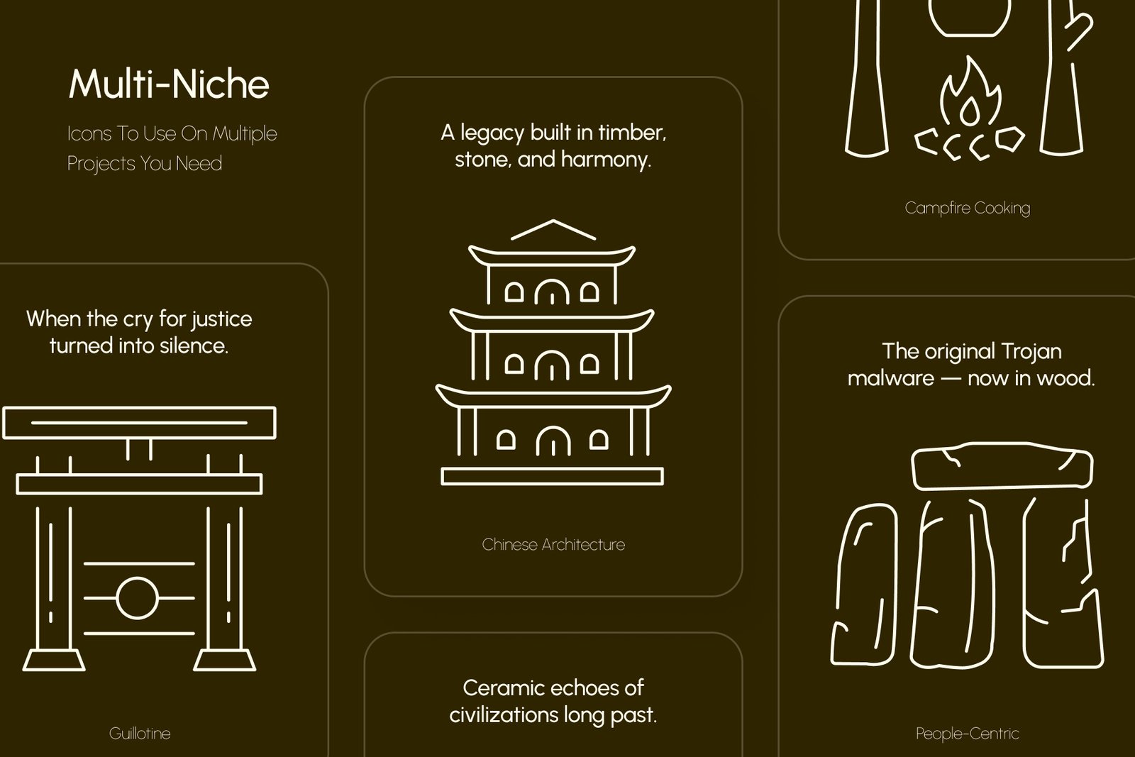 History Icon Art Set