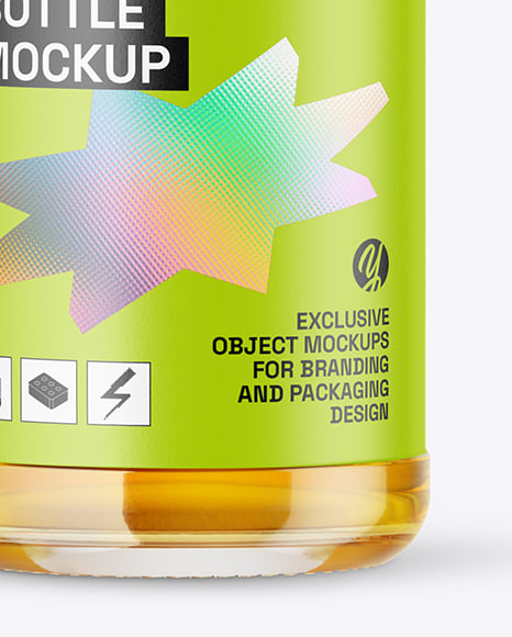 Apple Juice Bottle Mockup