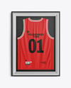 Basketball Jersey in Frame Mockup