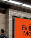 Billboard in the Subway Mockup