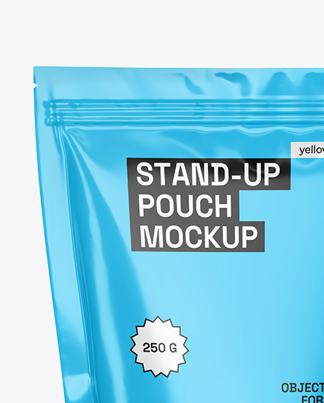 Glossy Stand-up Pouch Mockup