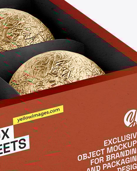 Box with Chocolates Mockup