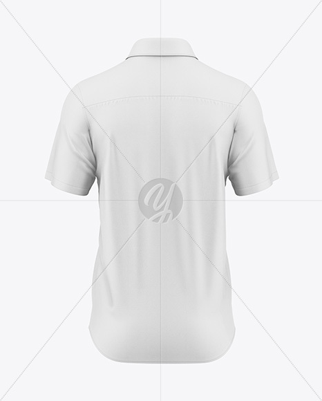 Men's Short Sleeve Shirt Mockup - Back View