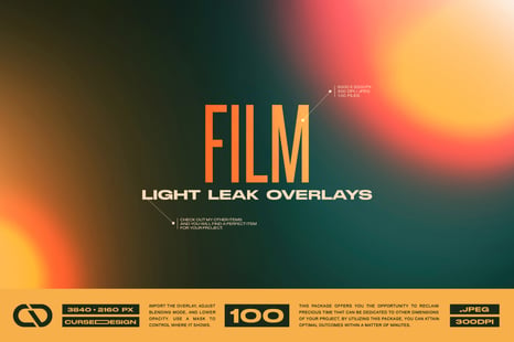 Light Leak Overlays (Lomo Style) - Light bulb
