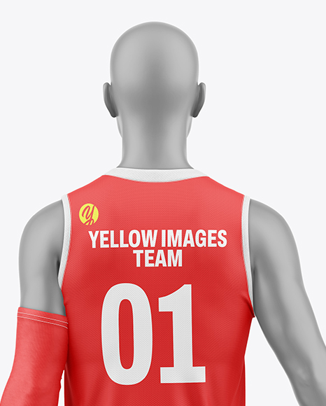 Full Basketball Kit Mockup - Back view