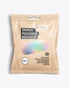 Kraft Paper Snack Package Mockup