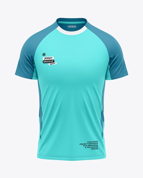Raglan Short Sleeve Jersey Mockup