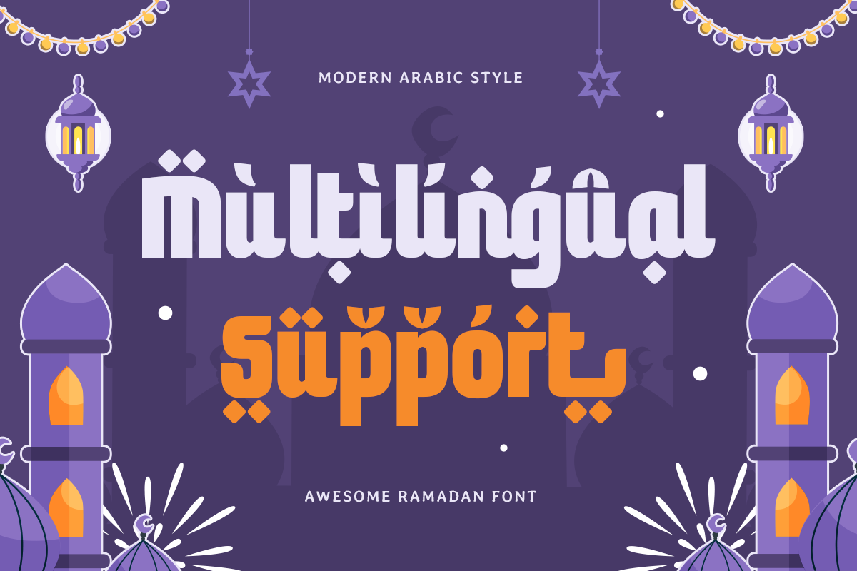 Awesome Ramadan - Modern Arabic Font