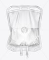 Clear Plastic Infusion Bag Mockup