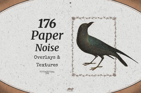 176 Paper Noise Overlays & Textures