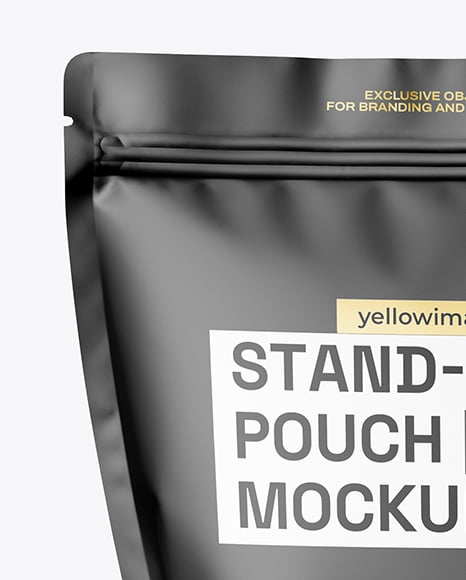 Matte Stand-Up Pouch Mockup