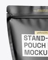 Matte Stand-Up Pouch Mockup
