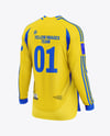 Long Sleeve Soccer Jersey Mockup - Back View