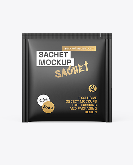 Matte Sachet Mockup