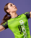 Woman Wearing Badminton Uniform Mockup