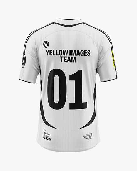 Soccer Jersey Mockup - Back View