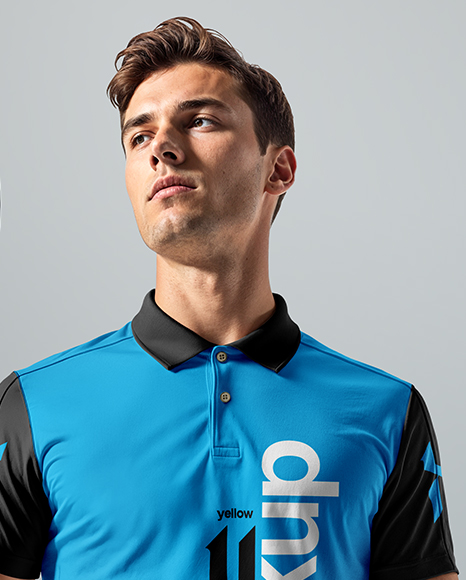 Man Wearing Tennis Uniform Mockup