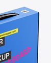 Paper Box with Plastic Handle Mockup
