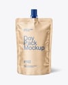 Kraft Paper Doy Pack Mockup