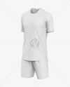 Soccer Kit Mockup - Half Side View