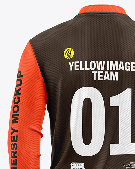 Mesh Jersey Mockup - Back View