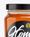 Glass Jar with Heather Honey Mockup