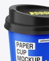 Paper Coffee Cup Mockup – Front View (High-Angle Shot)