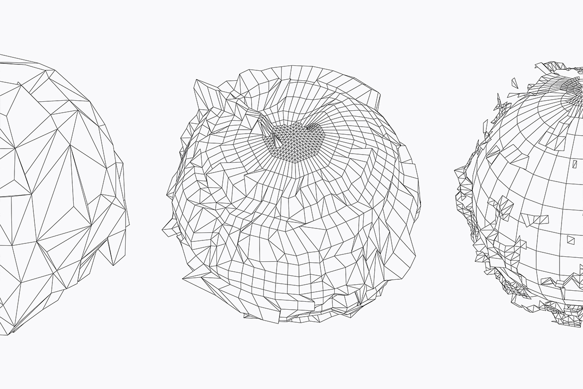 Sphere Wireframe Shapes