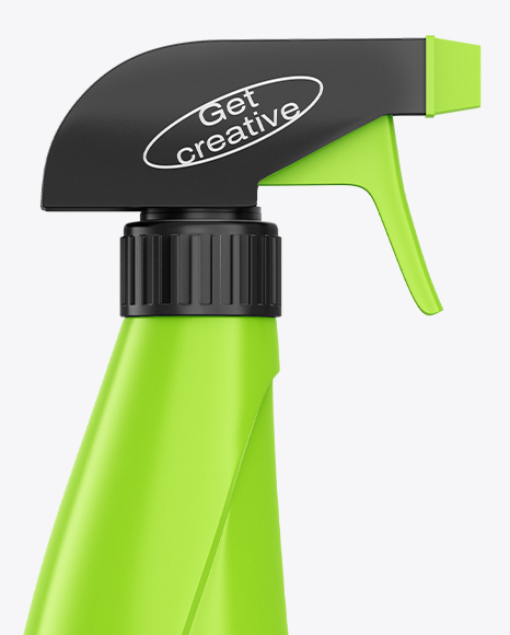 Matte Trigger Spray Bottle Mockup