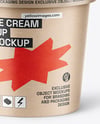 Kraft Paper Ice Cream Cup Mockup