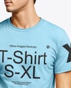 Young Couple Wearing T-shirt and Jeans Mockup