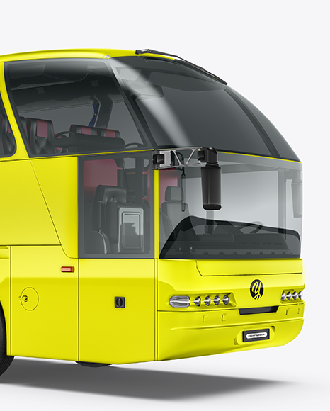 Bus Mockup - Half Side View