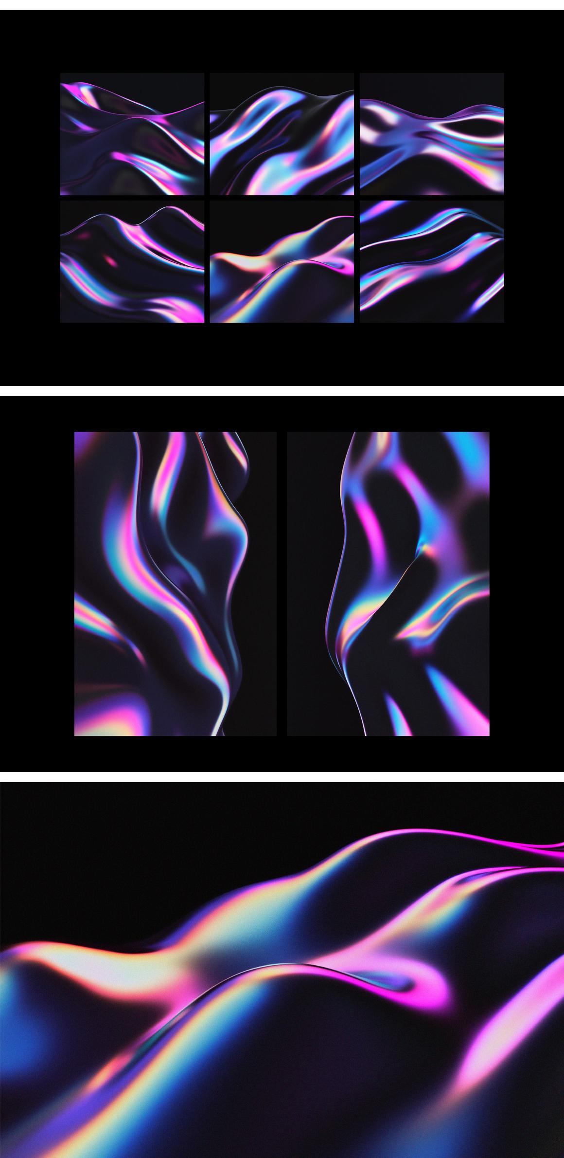 Liquid Neon Backgrounds