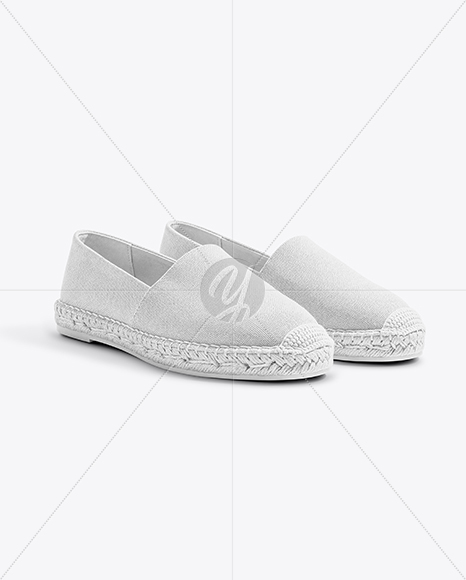 Pair of Women's Espadrilles Mockup