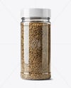 Plastic Spice Jar with Whole Cumin Mockup