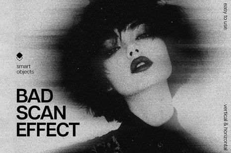 Bad Copy Scan Photo Effect - Photocopy photo effect