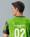 Man Wearing Badminton Uniform Mockup