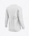 Long Sleeve Soccer Jersey Mockup - Back View