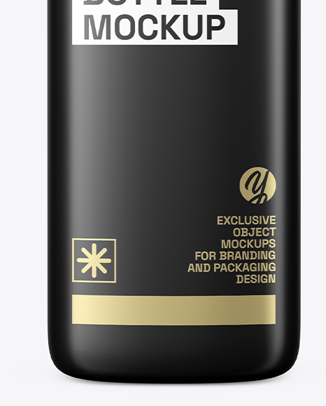 Square Matte Bottle Mockup