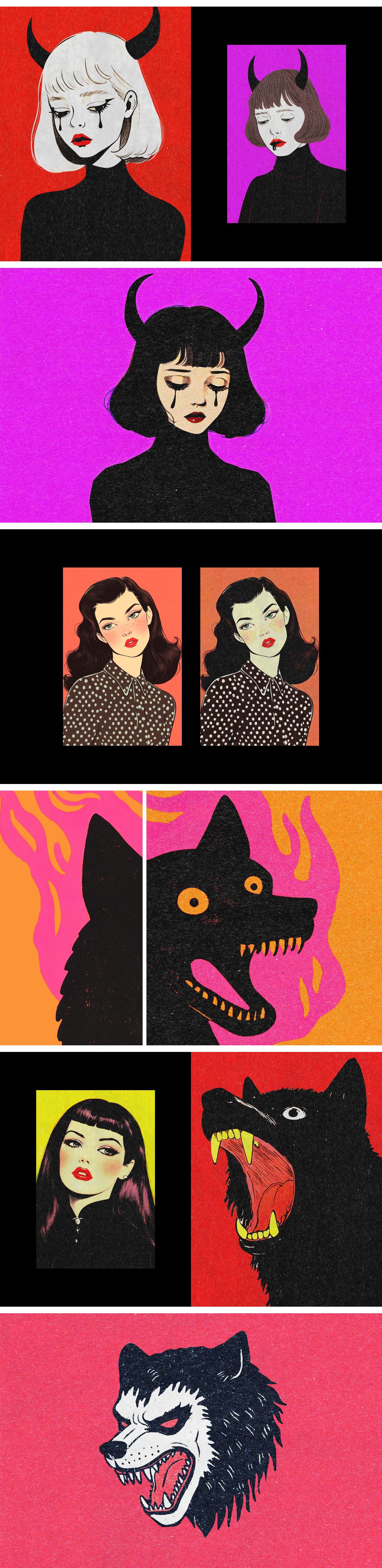Retro Kraft Print Effect