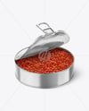 Opened Tin Can w/ Red Caviar Mockup