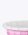 Paper Cup with Clear Plastic Dome Cap Mockup