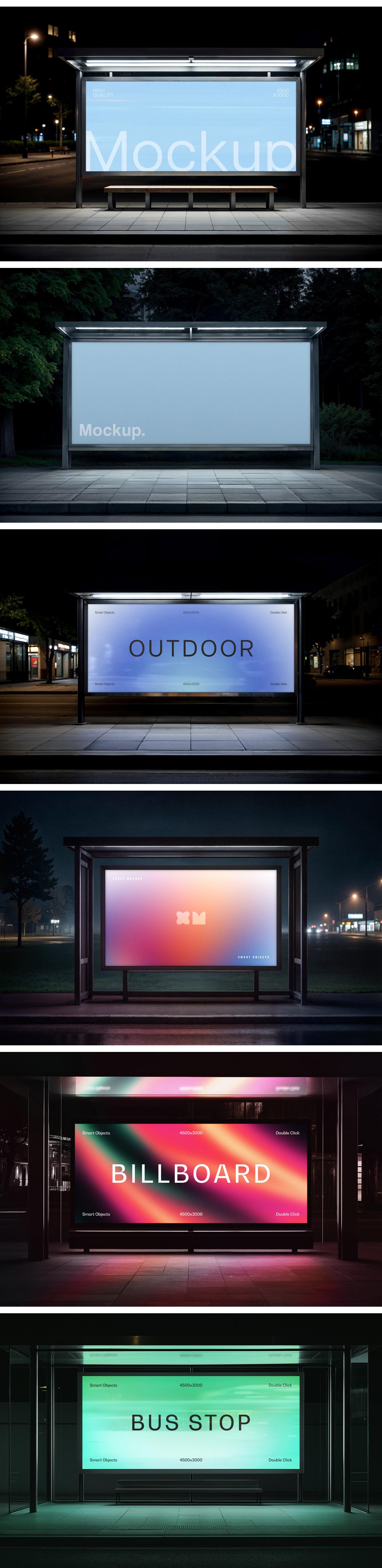 Bus Stop Mockups
