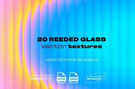 Reeded Glass With Chroma Gradient
