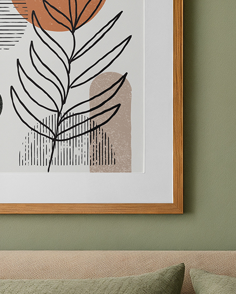 Framed Poster in a Room Mockup